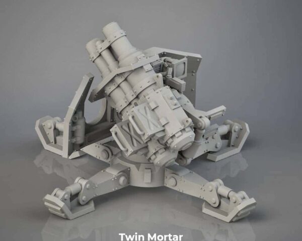 Alternative view of Stationary Weapon Medium Gun B Twin Mortar