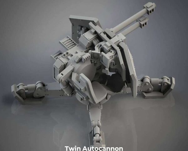 Stationary Weapon Medium Gun A Twin Laser and Autocannon
