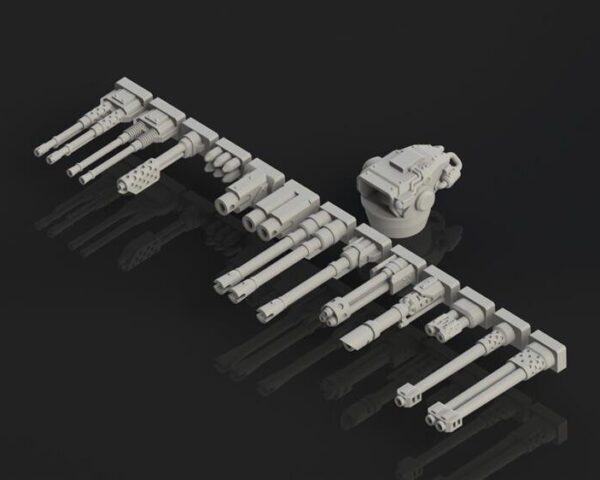 Alternative view of Small turret ⌀16mm (13 weapons)