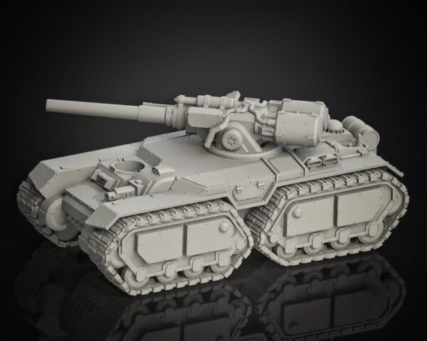 Alternative view of Medium Tank Double Tracks chassis (25mm)