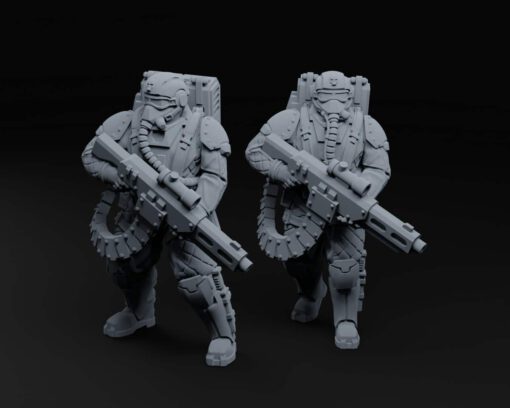 Heavy Drop Trooper Special Weapons (2 models) - Image 4