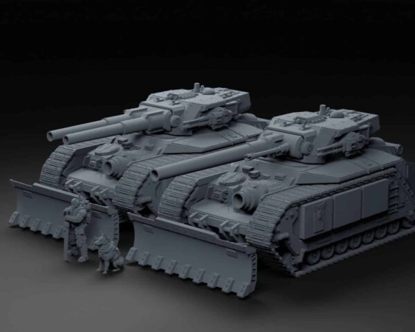 Alternative view of Mortian MBT MkII Triple Turret (Ø25mm)