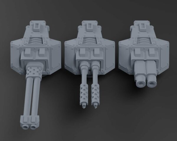 Alternative view of Small Turret V2 ⌀16mm (13 weapons)