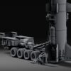 Mortian large trailer with single rocket - Image 2