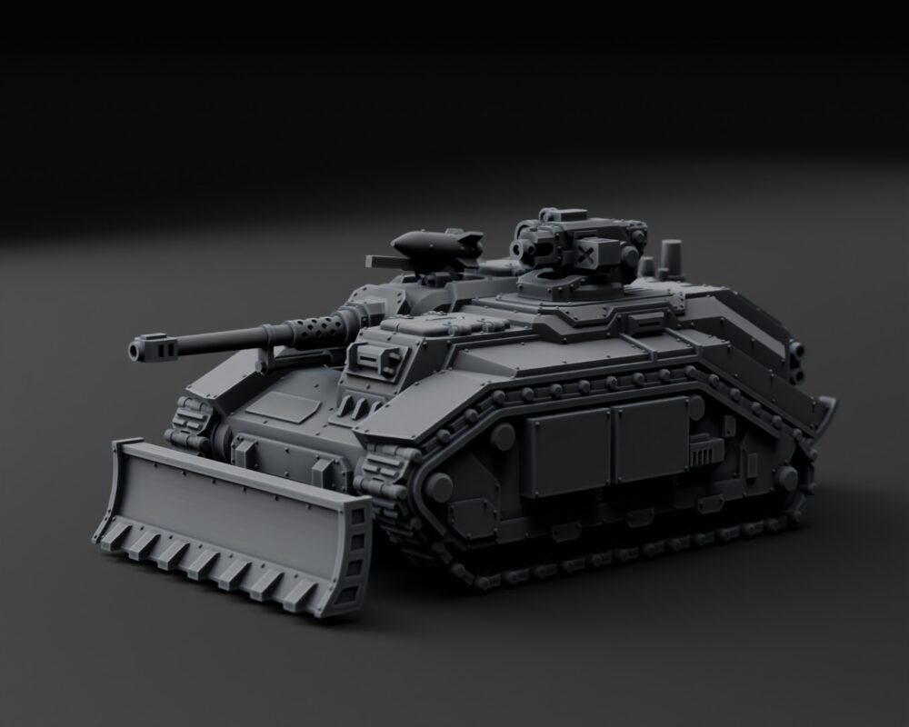 Scout Tank Chassis version 4 (fixed gun, ⌀16mm) – Mortian