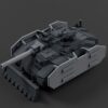 Scout Tank Chassis version 4 Side Skirts and gun Upgrade