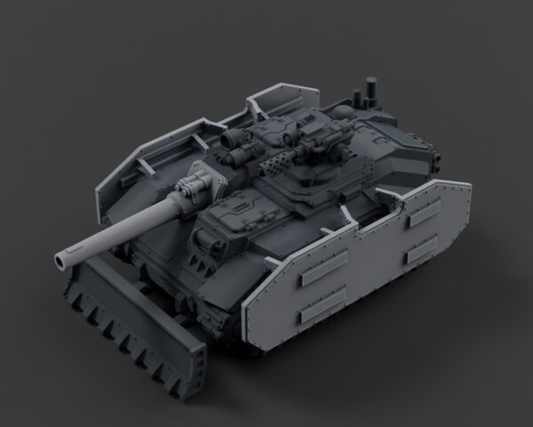 Scout Tank Chassis version 4 Side Skirts and gun Upgrade