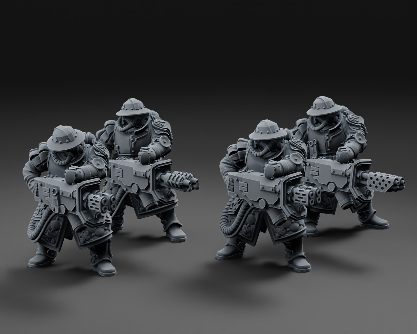Misters of Battle Heavy Weapon Squad (Flamer + Heat) - Image 3