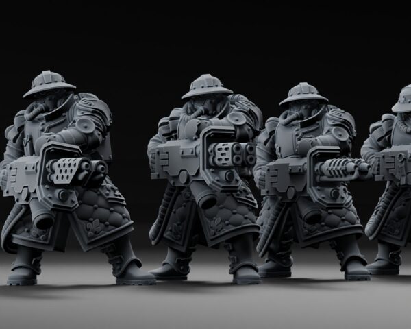 Alternative view of Misters of Battle Heavy Weapon Squad (Flamer + Heat)