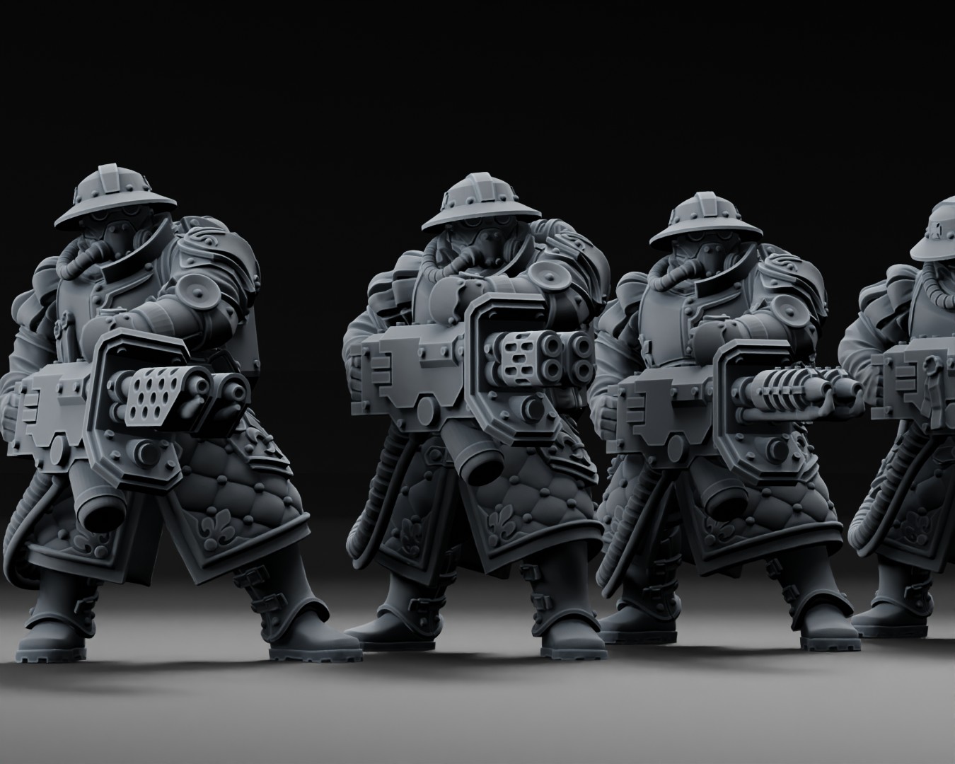 Misters of Battle Heavy Weapon Squad (Flamer + Heat) - Image 2