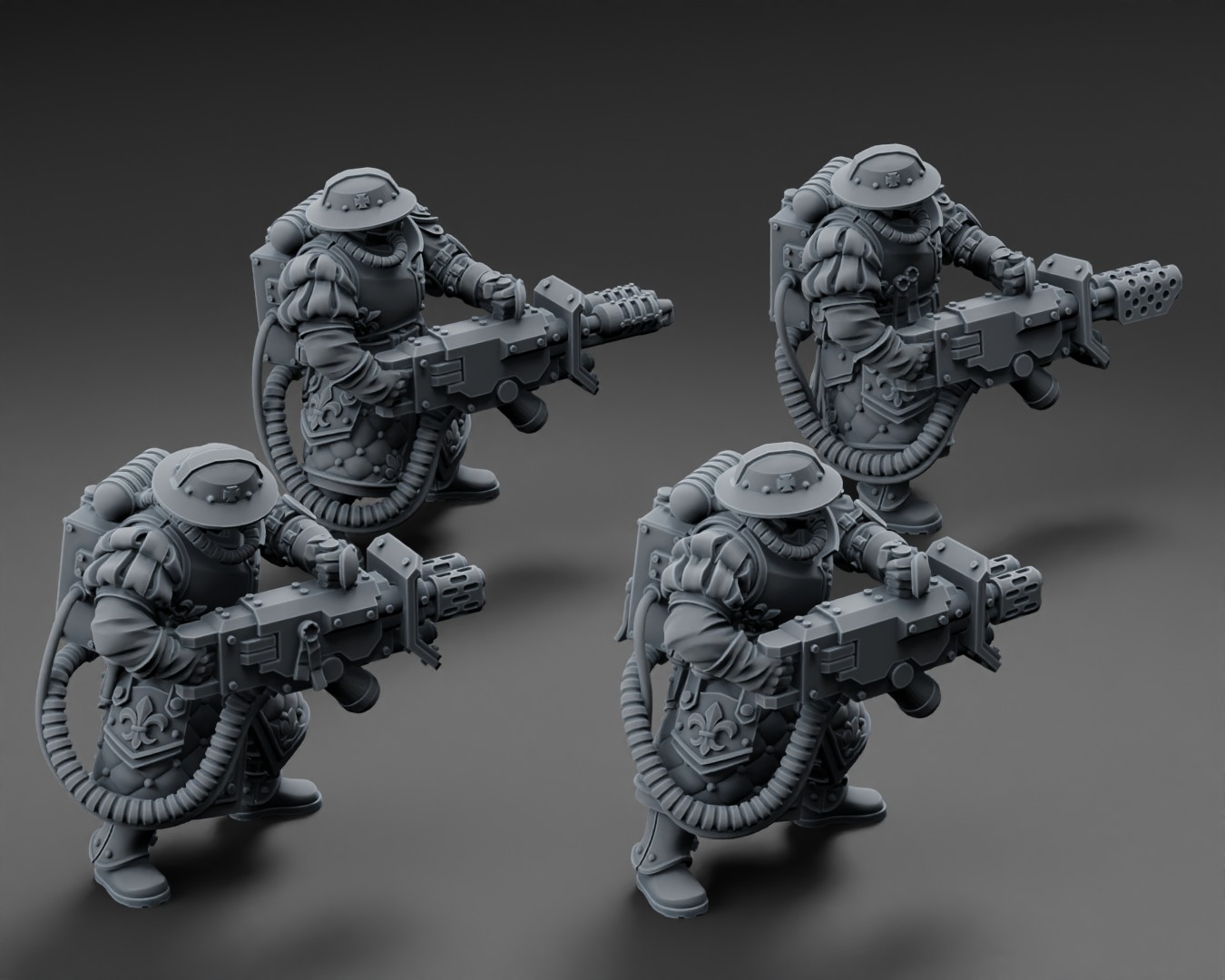 Misters of Battle Heavy Weapon Squad (Flamer + Heat)